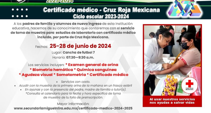 Certificado médico 2024-2025