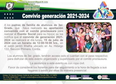 Convivio generación 2021-2024