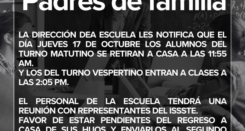 Aviso importante