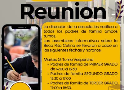 Beca Rita Cetina – Reunión