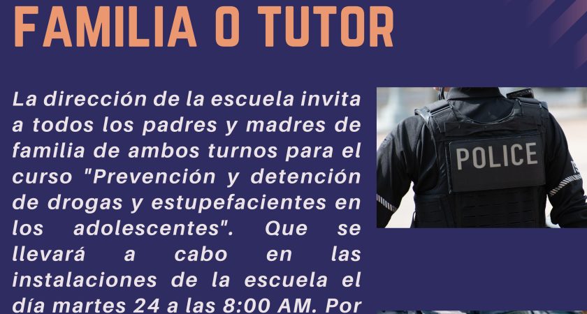 Curso – Prevención y detección de drogras y estupefacientes en los adolescentes