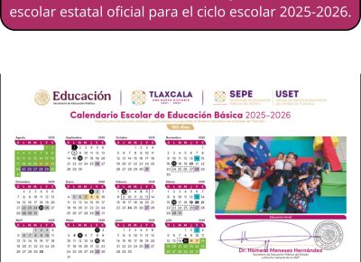 Aviso – Calendario Escolar Estatal 2025-2026