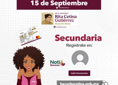 Aviso – Becas Rita Cetina – Registro en linea