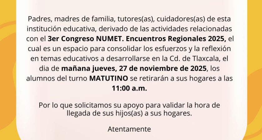 Aviso – Congreso NUMET 2025. Encuentros Regionales 2025