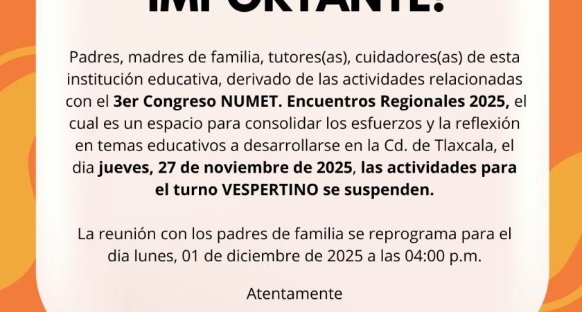 Aviso – Congreso NUMET 2025. Encuentros Regionales 2025