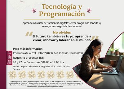 Invitación – Capacitación gratuita: “tecnología y programación”