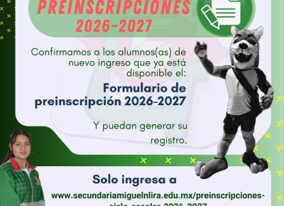 Formulario Preinscripciones 2026-2027