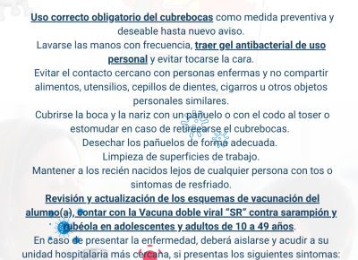 Medidas preventivas contra el sarampión