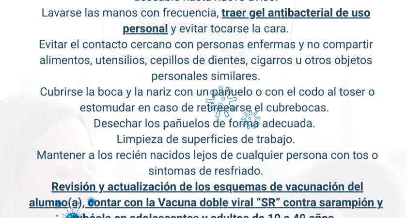 Medidas preventivas contra el sarampión