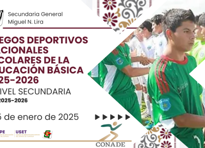 Juegos Deportivos Nacionales Escolares de la Educación BásicaNivel Secundaria 2025-2026