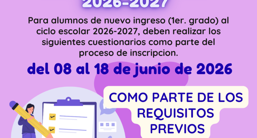 Cuestionarios 2026-2027