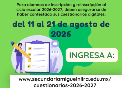 Cuestionarios 2026-2027