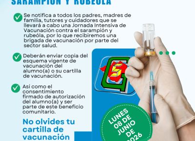 Jornada de vacunación – Sarampión y Rubeóla
