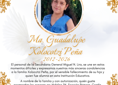 En memoria de Ma. Guadalupe Xolocotzi Peña – 2012-2026