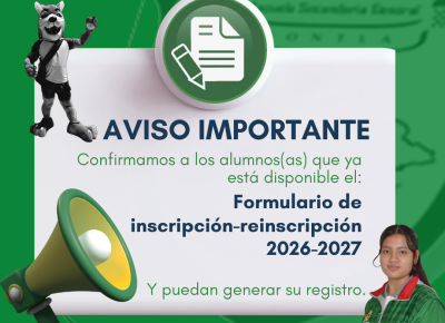 Formulario Inscripciones-Reinscripción 2026-2027