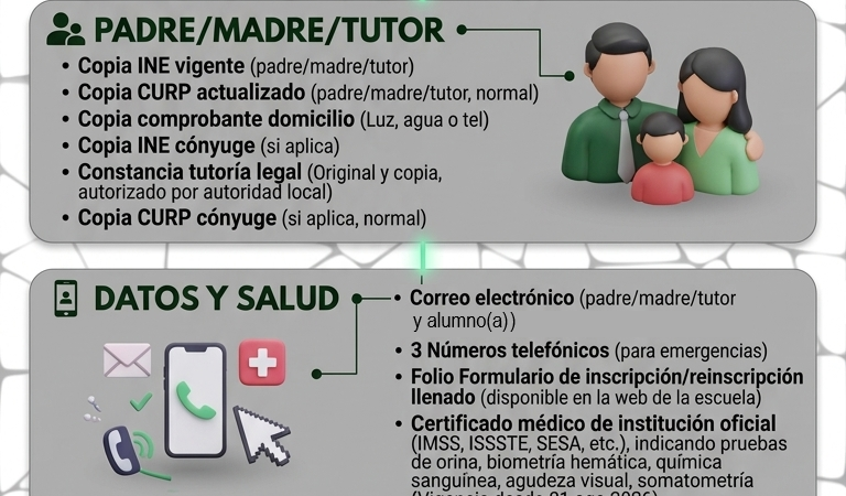 Requisitos para inscripción/reinscripción – Ciclo escolar 2026-2027